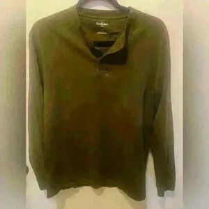Men’s Good Fellow Long Sleeve Green Shirt Size Small